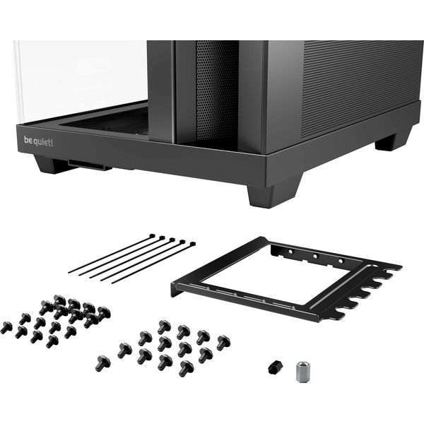 CASE BE QUIET LIGHT BASE 500 TEMPERED GLASS BLACK