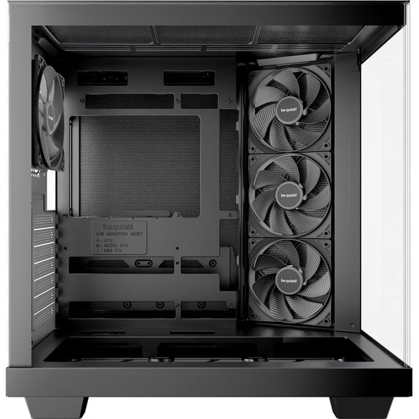 CASE BE QUIET LIGHT BASE 500 TEMPERED GLASS BLACK