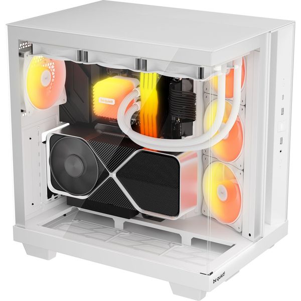 CASE BE QUIET LIGHT BASE 500 LX TEMPERED GLASS WHITE