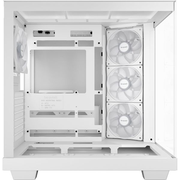CASE BE QUIET LIGHT BASE 500 LX TEMPERED GLASS WHITE