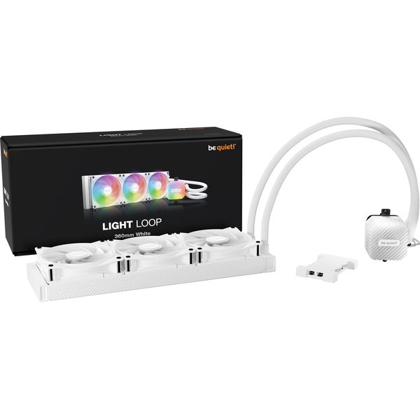BE QUIET LIGHT LOOP 360MM AIO RGB LIQUID CPU COOLER WHITE