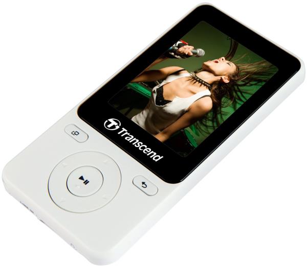 Transcend Mp710 8GB Digital Music Player With Fitness Tracker White