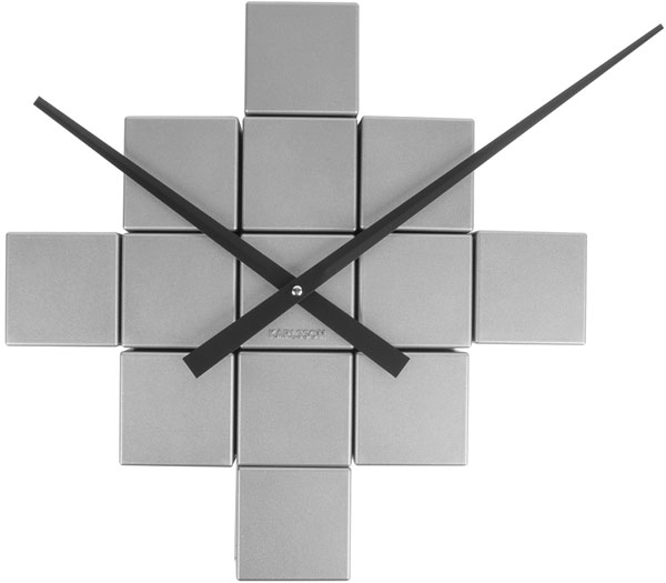 Karlsson Ka5698si DIY Cubic Wall Clock Silver Ρολογια (PER.708575)