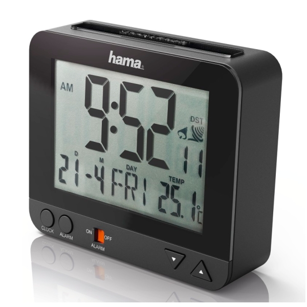 Hama 113966 RC 550 Radio Controlled Alarm Clock With Night Light