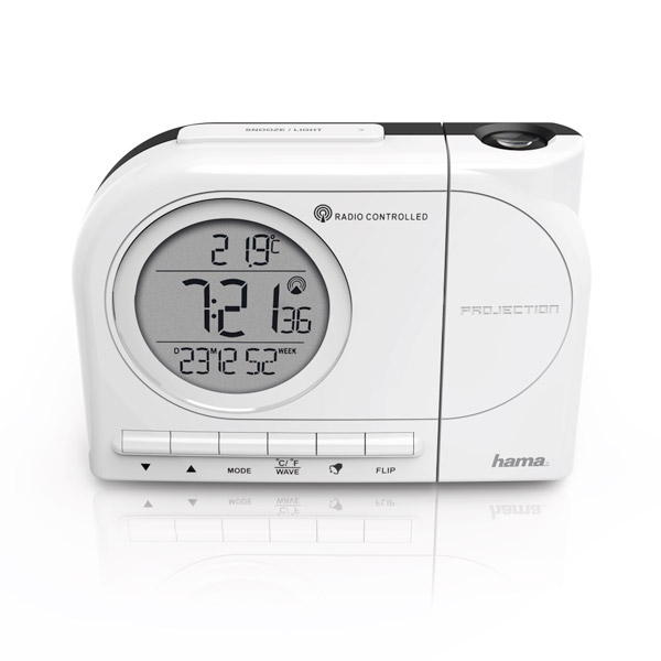 Hama 104952 RCR 110 Projection Alarm Clock White Ρολογια (PER.759000)