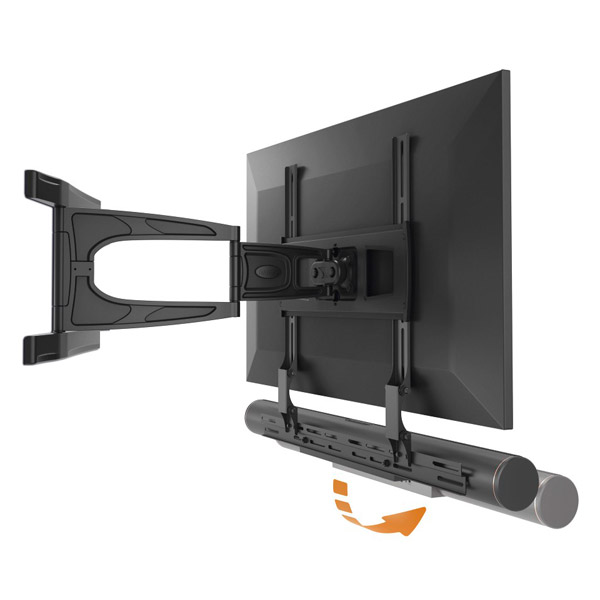 Hama 118027 Soundbar Bracket Depthadjustable Black Βασεις στηριξης
