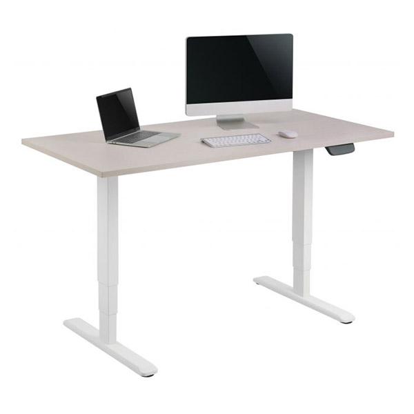 Equip 650804 Ergo Electric Sitstand Desk Frame Dual Motor White