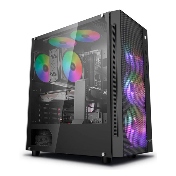CASE DEEPCOOL MATREXX 55 MESH ADD RGB 4F MIDI TOWER BLACK