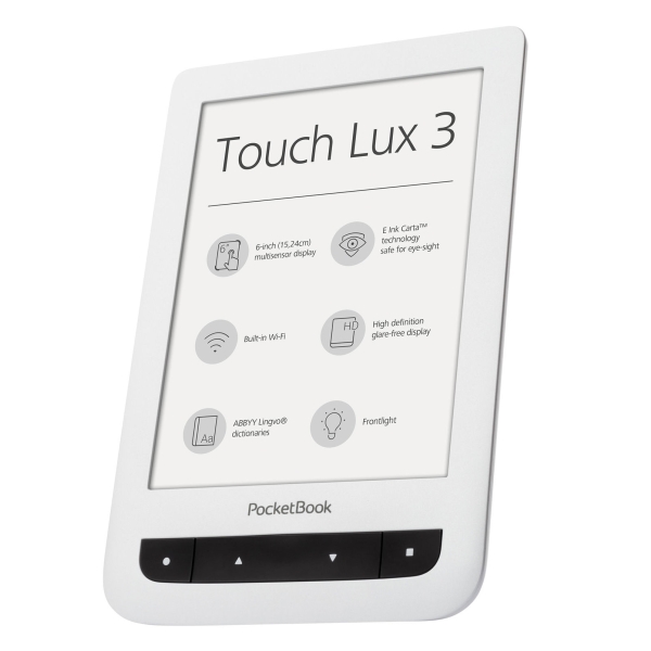 Pocketbook Touch LUX 3 Pb626 6'' E INK Carta HD Ereader Wifi White