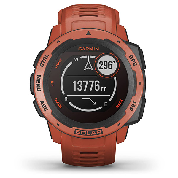 garmin instinct solar flame red