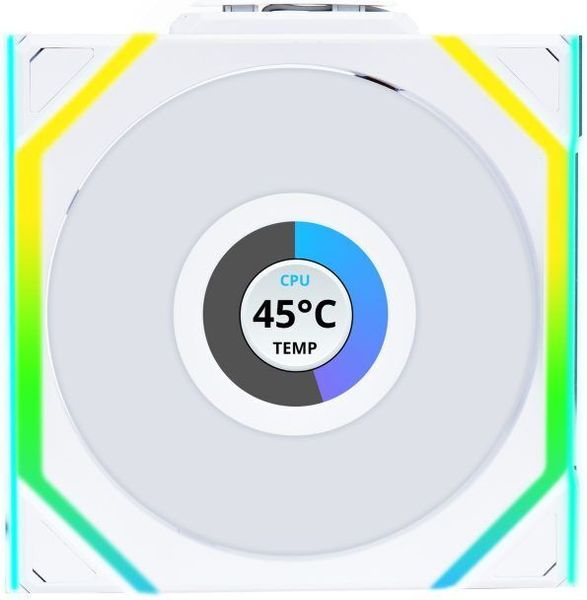 LIAN LI UNIFAN SL WIRELESS LCD 120-1PCS REVERSE WHITE - CASE FAN
