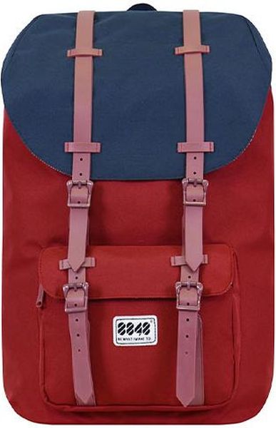 8848 Travel Backpack 15,6' Unisex Waterproof Burgundy Blue 111-006-019 ...