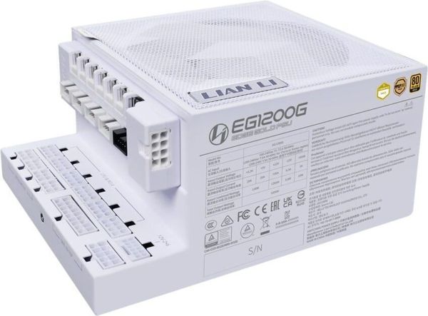 PSU LIAN LI EDGE 1200W WHITE 80+ GOLD (WITH USB HUB), FULLY MODULAR ATX