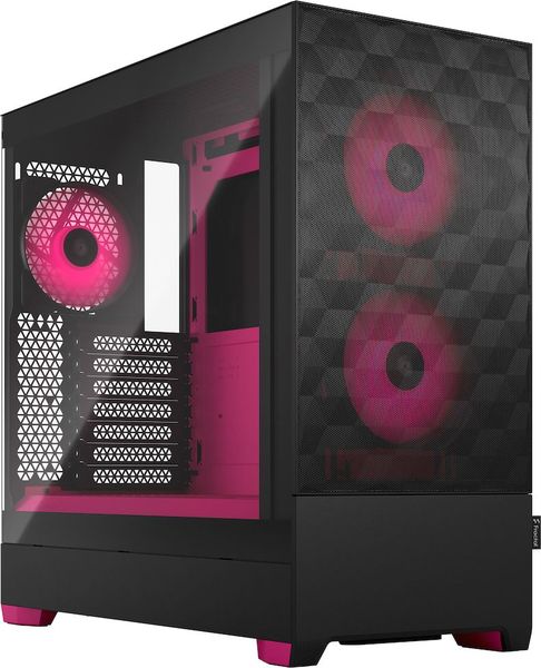 CASE FRACTAL DESIGN POP AIR RGB MAGENTA CORE TG CLEAR TINT MINI TOWER