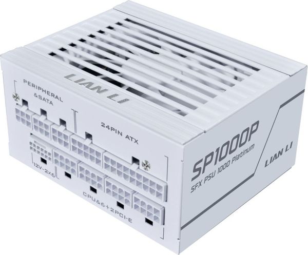 LIAN LI SP0850P WHITE - 850W 80+ PLATINUM PSU - 10 YEARS WARRANTY - 12V-2X6 - JAPANESE CAPACITORS