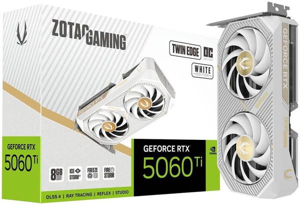 VGA ZOTAC GAMING NVIDIA GEFORCE RTX5060 TI TWIN EDGE OC 8GB GDDR7 RETAIL