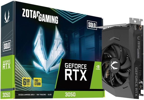 VGA ZOTAC GAMING NVIDIA GEFORCE RTX3050 SOLO 6GB GDDR6 RETAIL
