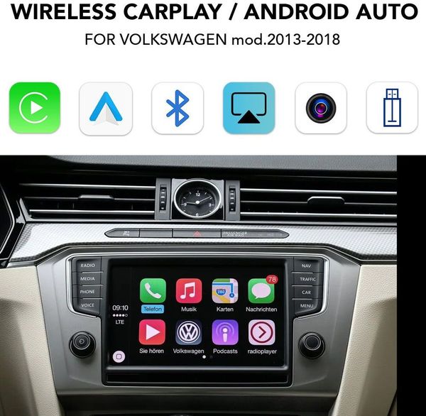 Digital IQ VW 013w CPA (wireless Carplay / Android Auto BOX For VW Mod ...
