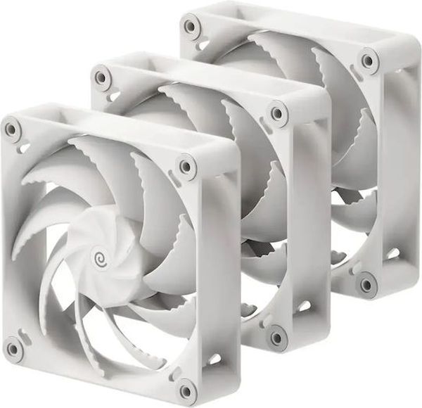 HAVN H12 TRIPLE PACK WHITE 120MM A-RGB METAL CORE CASE FAN