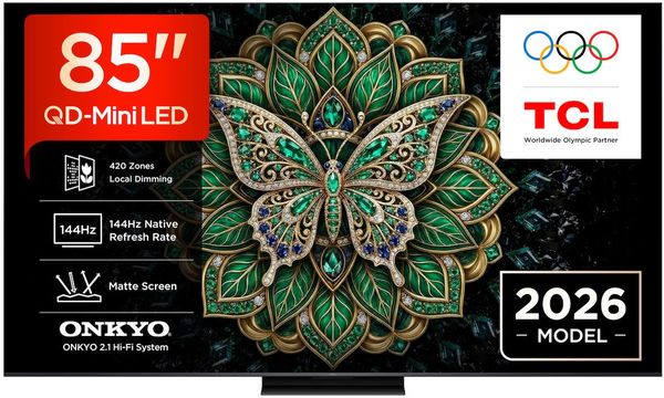 TV TCL 85C6K PRO 85'' 4K QD MINI LED 144HZ GOOGLE TV