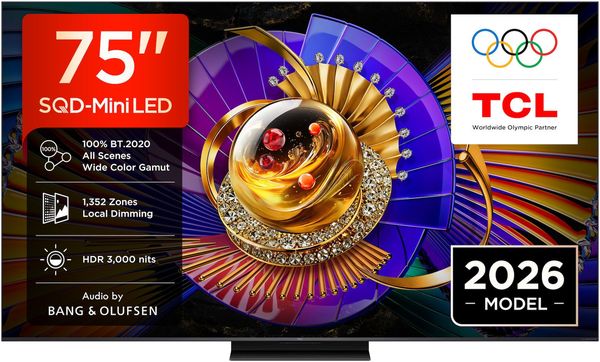 TV TCL 75C7L 75'' SQD-MINI LED 4K 144HZ GOOGLE TV