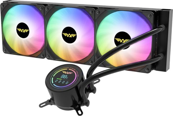 ARMAGGEDDON UNIQUE TRIPLE COOLING FAN 9 BLADE DEEP FREEZE ADV A360 ARGB BLACK DF-ADV-A360ARGB-B