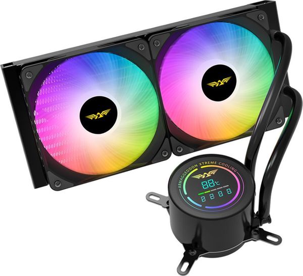 ARMAGGEDDON UNIQUE COOLING FAN 9 BLADE DEEP FREEZE ADV A240 ARGB BLACK DF-ADV-A240ARGB-B