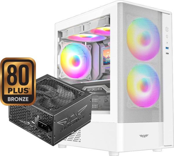 ARMAGGEDDON GAMING PC CASE AQUARON NEMO 3 WHITE NEMO3W