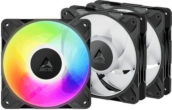 ARCTIC P12 PRO A-RGB LN - 3 PACK - 120MM CASE FAN- LOW NOISE FLUID DYNAMIC - 2000 RPM - PWM