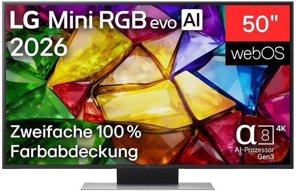 TV LG 50MRGB87B9B 50'' ULTRA HD 4K RGB MINI LED SMART 2026