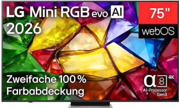 TV LG 75MRGB87B9B 75'' ULTRA HD 4K RGB MINI LED SMART 2026
