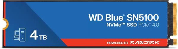 SSD SANDISK WD BLUE SN5100 4TB NVME PCI GEN4 X4 M.2 2280 WDS400T5B0E