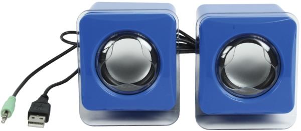 Basicxl Bxl-sp10bu USB 2.0 Powered Speaker SET Blue - Ηχεια (PER.505255)