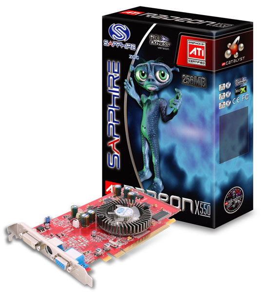 Sapphire ATI X550 256mb Pcie Fireblade Retail Καρτα γραφικων (PER