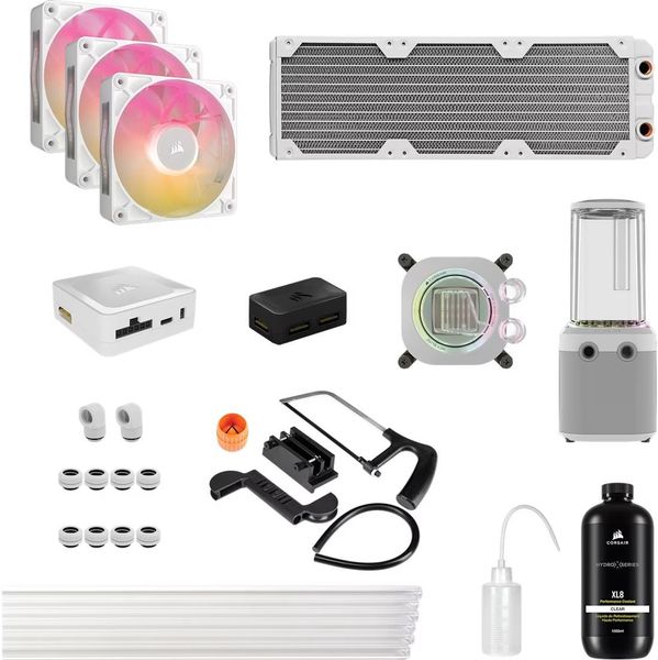 CORSAIR HYDROX XH505I ICUE LINK CUSTOM COOLING KIT (WHITE)