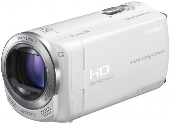 Caméscope Sony HDR-CX250E Blanc – Compact – Parfait État D'Occasion
