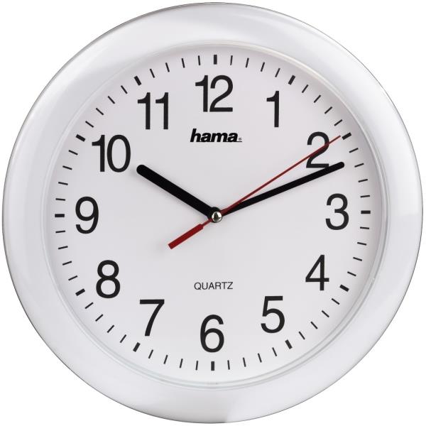 Hama "pp250" Quartz Wall Clock, White Ρολογια (PER.565990)
