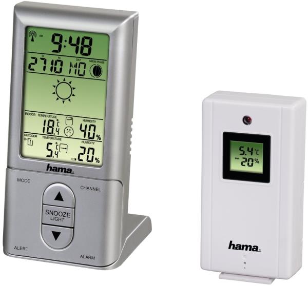 Hama La Gomera, black - Weather station, 00222218