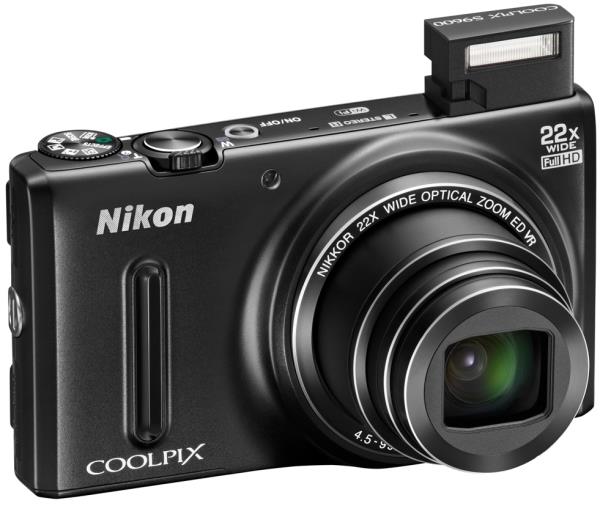 Nikon Coolpix S9600 Black Ψηφιακες φωτογραφικες μηχανες (PER.568143)