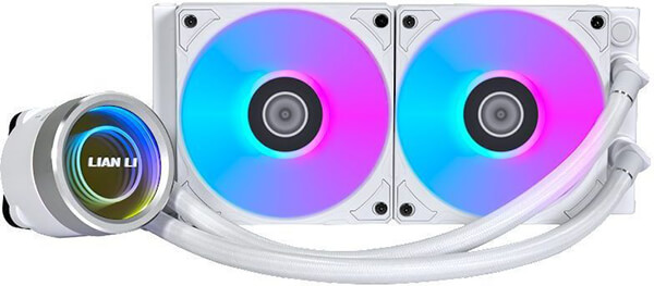 LIAN LI GALAHAD II TRINITY 240 WHITE - AIO GPU LIQUID COOLER WITH ARGB FANS