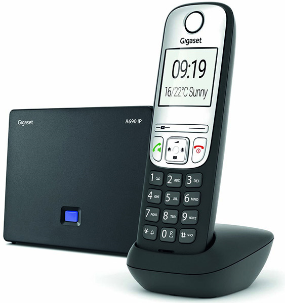 Gigaset A690 IP Cordless Voip Phone Black - Voip phones (PER.617998)