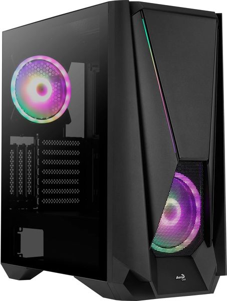 CASE AEROCOOL VISOR-G-BK-V1 MIDI TOWER TEMPERED GLASS BLACK