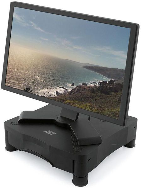 ACT AC8200 MONITOR STAND WITH ONE DRAWER ADJUSTABLE HEIGHT