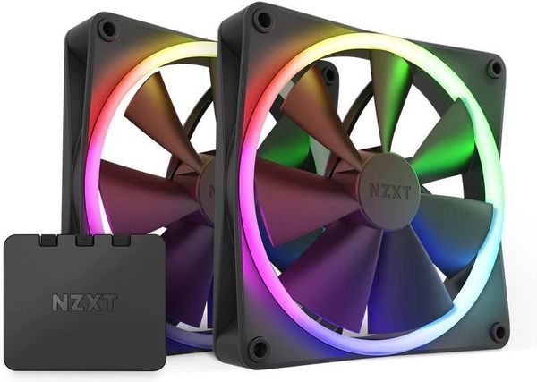 NZXT RF-R14DF-B1 F140 BLACK RGB TRIPLE PACK AND CONTROLLER
