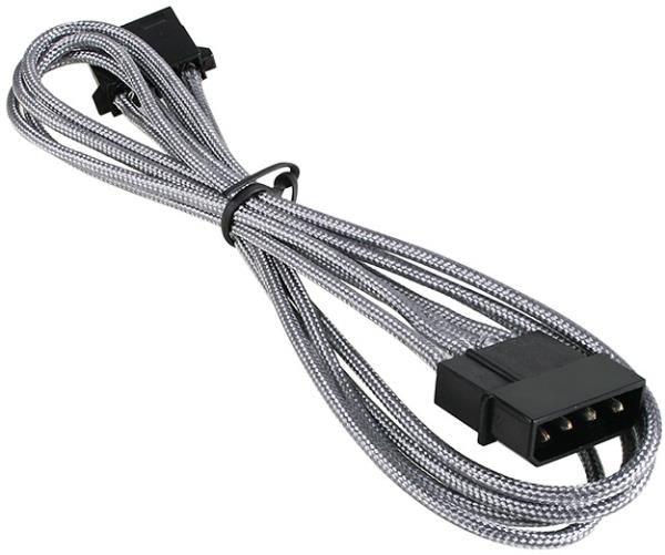 Bitfenix Molex Extension 45cm Sleeved Silver/black Καλωδιο