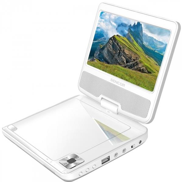 Sencor SPV 2721 7'' Portable DVD Player White Dvd player (PER.703588)
