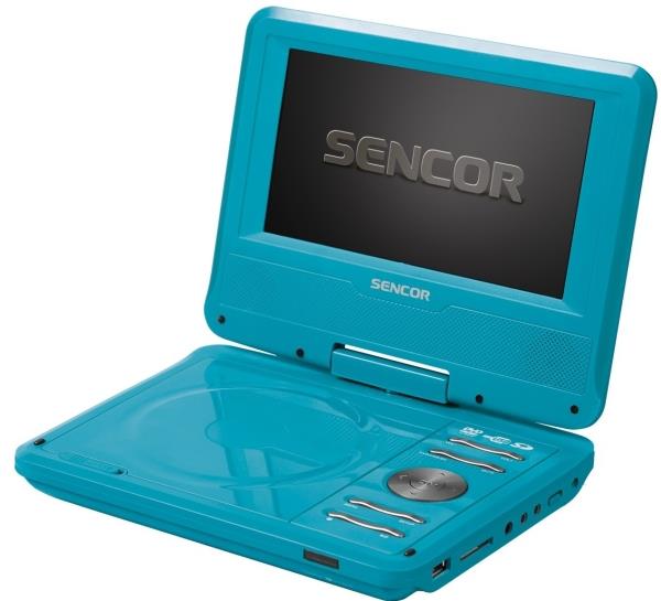 Sencor SPV 2719 7'' Portable DVD Player Blue Dvd player (PER.703591)