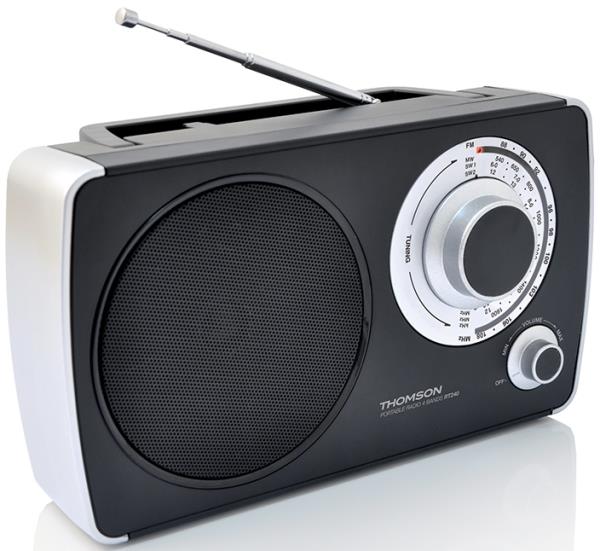 THOMSON RT350 Bleu et Noir Radio Lecteur CD portable - USB avec