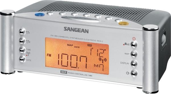 Sangean Rcr-2 Fm/am PLL Synthesized Tuning Atomic Clock Radio Silver ...