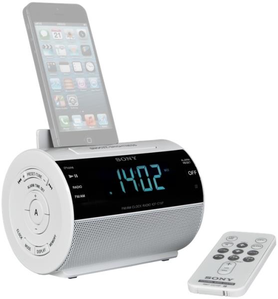 Sony Icfc11ip Ipod AND Iphone Dock Clock Radio White Radios (PER.704930)